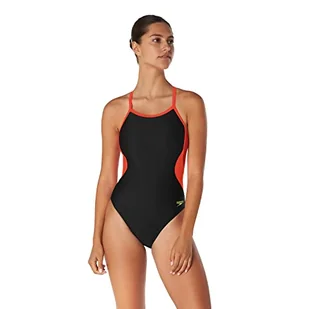 Speedo Damski strój kąpielowy jednoczęściowy Prolt Flyback jednolite kolory drużyny dla dorosłych - Stroje kąpielowe - miniaturka - grafika 1