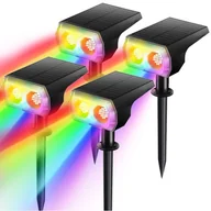 Lampy ogrodowe - REFLEKTOR SOLARNY LAMPA DEKORACYJNA OGRODOWA SOLARNA LED WBIJANA PANEL - miniaturka - grafika 1