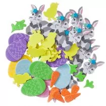 Naklejki Z Pianki Króliki Kurczaki Pisanki 48Szt Dalprint - Scrapbooking - miniaturka - grafika 2