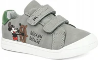 Buty dla dziewczynek - WOJTYŁKO buty dziecięce trzewiki RZEPY rozmiar 26 SZARE Mickey Mouse WIOSNA - miniaturka - grafika 1