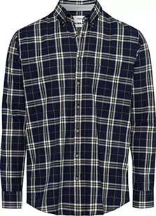 BRAX Męska koszula w stylu Daniel C Light flanelowa w kratkę, oliwkowa, S - Koszule męskie - miniaturka - grafika 1