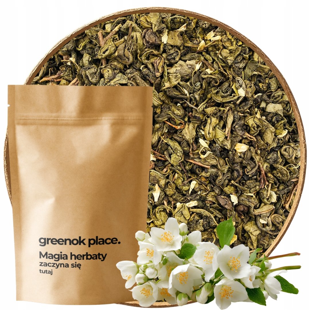 Herbata zielona Jaśminowa Big Leaf 1000g jaśmin Aromatyczna