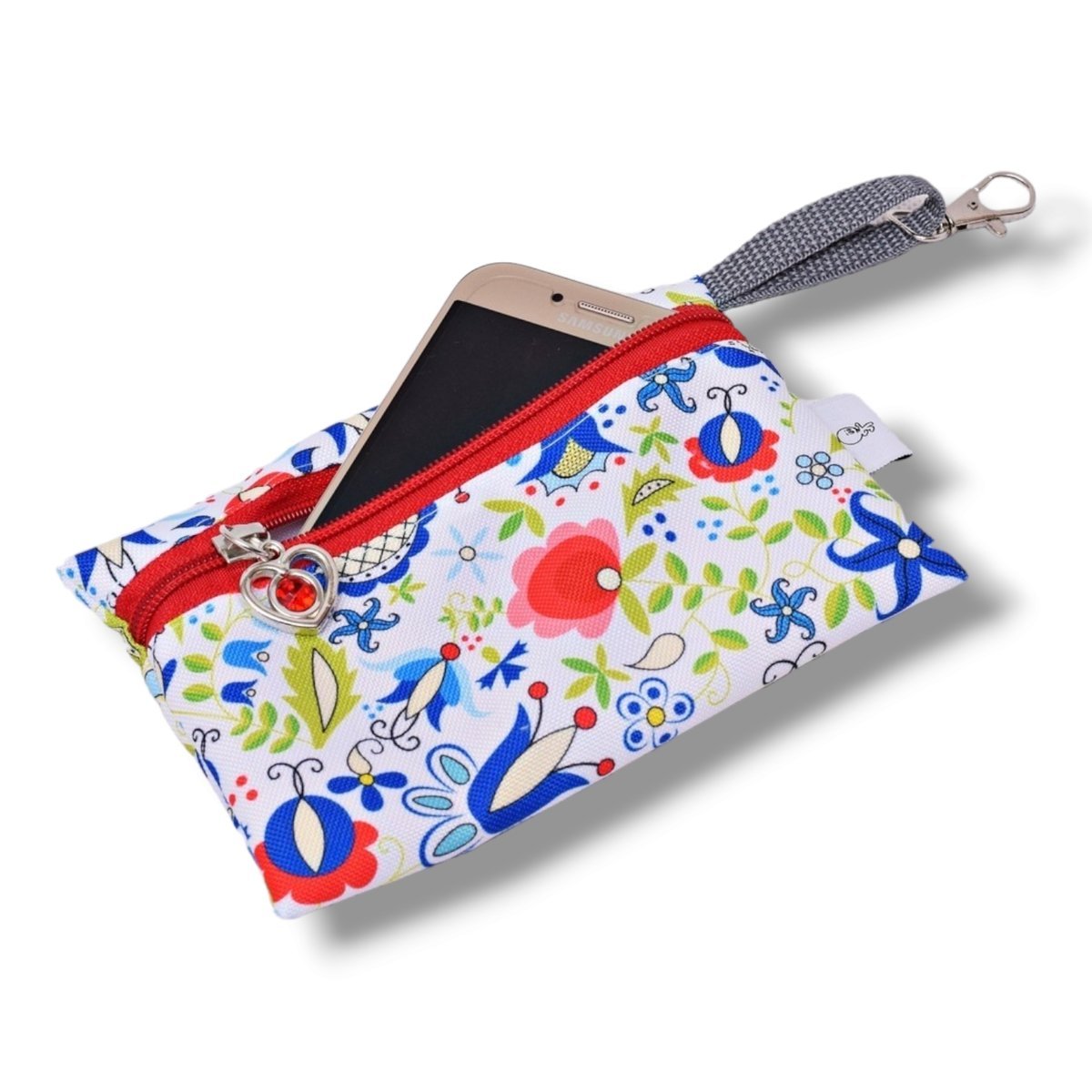 Etui na klucze etui na telefon saszetka portfelik kaszubski folk