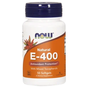 Now Foods NOW WITAMINA E-400 50 KAPSUŁEK N0890 - Witaminy i minerały - miniaturka - grafika 1