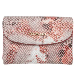 Portfel damski Skórzany VerMari Vipera Czerwony - Portfele Portfel damski Skórzany VerMari Vipera Czerwony - Portfele - miniaturka - grafika 1