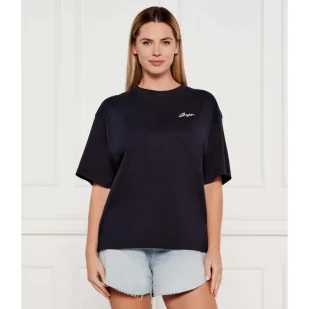 BOSS ORANGE T-shirt C_Eboyfriend_4 Oversize fit - Koszulki i topy damskie - miniaturka - grafika 1