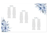 Wesele i ślub - Plany stołów weselnych - 90x60 cm - 1 szt. - miniaturka - grafika 1