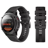 Akcesoria do pulsometrów i zegarków sportowych - Garmin TECH-PROTECT Pasek TECH-PROTECT Smooth do Fenix 5 Czarny - miniaturka - grafika 1