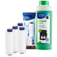 Akcesoria i części do ekspresów do kawy - Zestaw Do Delonghi Filtr AL-S002 4szt, Odkamieniacz Aqualogis Verde 500ml - miniaturka - grafika 1