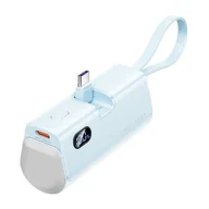 Powerbanki - Powerbank Vention wyświetlacz LED 4800mAh 22.5W FHQL0 (niebieski) - miniaturka - grafika 1