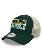 Czapki męskie - New Era Czapka z daszkiem Mlb Patch Trucker Oakland Athletics 60595258 Zielony - miniaturka - grafika 1