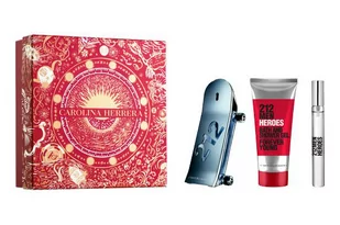 Zestaw Christmas 2023 Woda Toaletowa Carolina Herrera 212 Héroes Men 90 ml + Żel pod prysznic 100 ml + Travel Edt 10 ml (8411061074831) - Zestawy kosmetyków męskich - miniaturka - grafika 1