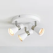 Lampy sufitowe - Okrągła lampa z 3 reflektorami, do kuchni 108628 z serii FOLIE - miniaturka - grafika 1