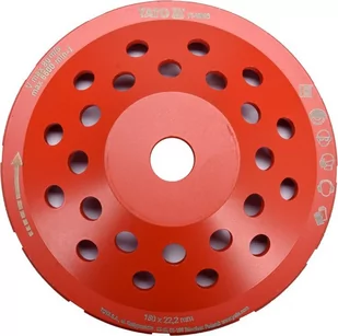 Yato Tarcza Do Szlifowania Betonu Garnkowa 180MM - Tarcze do pił - miniaturka - grafika 1