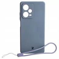 Etui i futerały do telefonów - Bizon Etui Case Silicone Sq do Xiaomi Redmi Note 12 Pro Plus 5G, szare - miniaturka - grafika 1