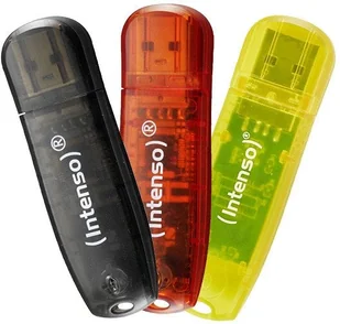 Intenso Rainbow Line 8GB USB Stick 2.0 Multipack x3 bunt 3502463 - Pendrive - miniaturka - grafika 1