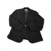 Marynarki i żakiety damskie - Elegancka czarna marynarka damska Calvin Klein 14 - miniaturka - grafika 1