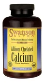 Witaminy i minerały - Swanson, Albion chelat wapnia 180mg, 180 kapsułek - miniaturka - grafika 1