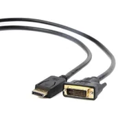 Kable - Gembird Kabel Displayport(M)->DVI-D(24+1) 1m CC-DPM-DVIM-1M - miniaturka - grafika 1