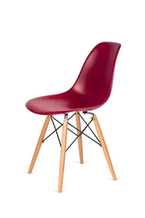 King Home Krzesło 46x54x81cm DSW Wood bordowe K-130.CLARET.36.DSW - Krzesła - miniaturka - grafika 2