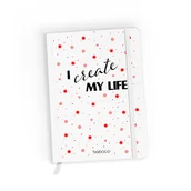 Notesy i bloczki - Notes w linię Positive vibes 006 Babaco Biały / Babaco - miniaturka - grafika 1