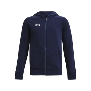 Under Armour Chłopięca bluza polarowa z kapturem i zamkiem błyskawicznym - Bluzy dla chłopców - miniaturka - grafika 1