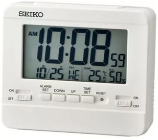 Seiko Budzik QHL086W Termometr Higrometr - Zegary - miniaturka - grafika 1