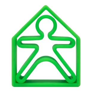 Dena Dena: neonowe silikonowe kształty Kid + House (Zielony) - Zabawki interaktywne dla dzieci - miniaturka - grafika 1