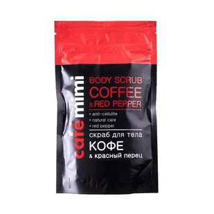 Le Cafe de Beaute Kafe Krasoty Kafe Krasoty CAFE MIMI Kawowy scrub do ciała Kawa i Czerwony pieprz 150g - Peelingi do ciała - miniaturka - grafika 2