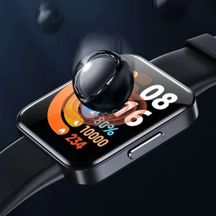 3x Elastyczne Szkło 3D Alogy Screen Protector Pro+ do Xiaomi Redmi Watch 2 Lite Black - Akcesoria do smartwatchy - miniaturka - grafika 4