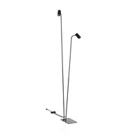 Lampy stojące - Nowodvorski Lampa podłogowa stojąca podwójna MONO 120cm 10W GU10 czarny złoty - miniaturka - grafika 1