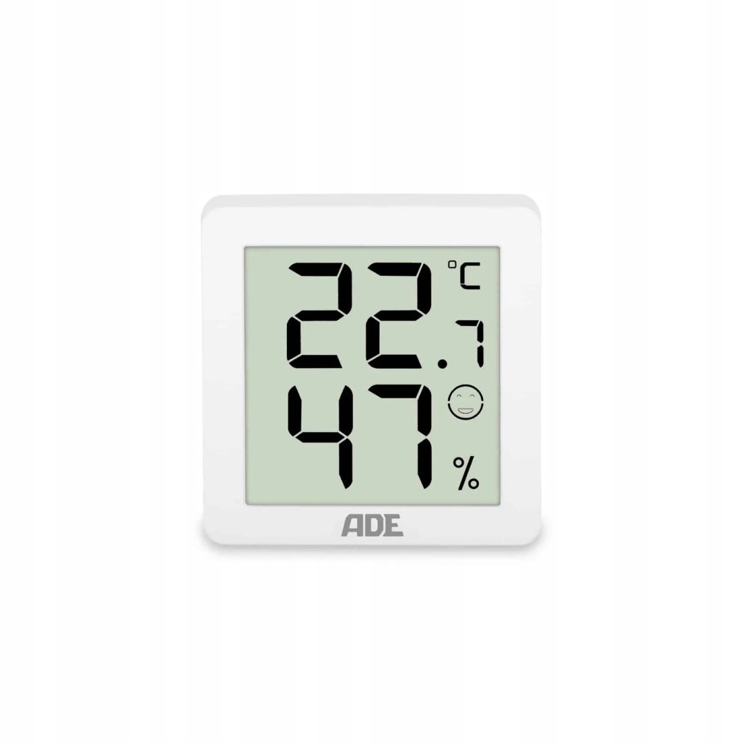 Termometr z higrometrem Ade 3 sztuki 4,5 x 1,5 x 4,5 cm biały