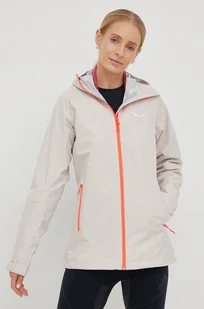 Salewa kurtka outdoorowa Puez kolor beżowy - Kurtki i kamizelki sportowe damskie - miniaturka - grafika 1