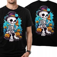 Koszulki męskie - KOSZULKA HALLOWEEN MĘSKA NA IMPREZE POTWORY PREZENT URODZINY STRASZNA S - miniaturka - grafika 1