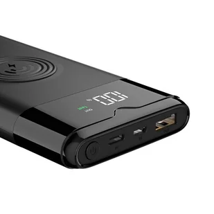 Dudao power bank 10000 mAh Power Delivery Quick Charge 3.0 ładowarka bezprzewodowa Qi 10 W czarny (K13Pro) - Ładowarki do telefonów - miniaturka - grafika 3