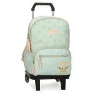 Plecaki szkolne i tornistry - Joumma Star wars Grogu Plecak szkolny z wózkiem Zielony 32x44x17 cms Poliester 24,68L, Zielony, plecak szkolny na kółkach - miniaturka - grafika 1