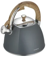 Czajniki na gaz - Szary elegancki czajnik z gwizdkiem 3L H6-D19 - miniaturka - grafika 1