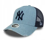 Czapki i chusty sportowe męskie - Czapka z daszkiem New Era New York Yankees niebieski r.uniwersalny damska - miniaturka - grafika 1