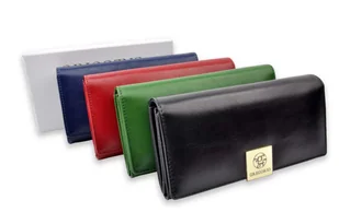 Portfel Damski Skórzany GREGORIO Skóra Licowa Duży Z Klamrą GS-100 18 x 9 x 3,5 [cm] - Portfele - miniaturka - grafika 7