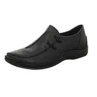 Moda i Uroda OUTLET - Rieker L1751 Damskie Pantofle, Czarny, 41 EU - miniaturka - grafika 1