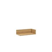 Półki do salonu - Półka Narożna Casetta AA105 Connect Wood Uniqform Laminowana Płyta Meblowa, Dąb Corbridge Naturalny - miniaturka - grafika 1