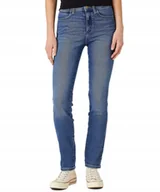 Spodnie damskie - Jeansy Wrangler Slim W26LTX386 Airblue W 33 / L 32 - miniaturka - grafika 1