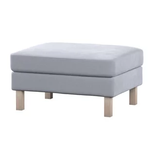 Dekoria pl pl Pokrowiec na podnóżek Karlstad srebrzysty szary 61 x 79 x 44 cm Velvet 622-704-24 - Pokrowce na meble - miniaturka - grafika 1