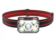 Latarki - 1 szt. Latarka czołowa LED L2 5W 300lm + COB 3W 200lm sensor ruchu, akumulator 1200mAh USB typ-C - miniaturka - grafika 1