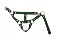 Maskotki i pluszaki - KANTAR DLA HOBBY HORSE A3, CIEMNOZIELONY ZE SREBNYMI NAPAMI - miniaturka - grafika 1