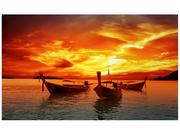 Fototapety - Oobrazy Fototapeta, Zachód słońca nad Tajlandią, 8 elementów, 412x248 cm - miniaturka - grafika 1