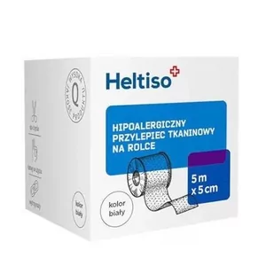 Paso TRADING Heltiso Przylepiec tkaninowy 5m x 5cm, 1 sztuka - Apteczki i materiały opatrunkowe - miniaturka - grafika 1