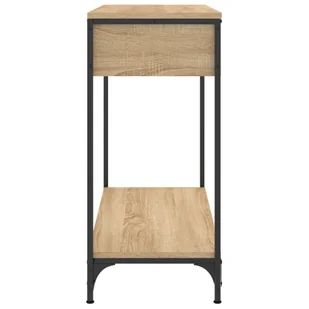 Stolik konsolowy, dąb sonoma, 75x34,5x75 cm Lumarko! - Konsole i sekretarzyki - miniaturka - grafika 8