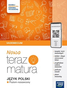 NOWA Teraz matura 2024/2025. Język polski. Vademecum zakres rozszerzony - Pomoce naukowe - miniaturka - grafika 1