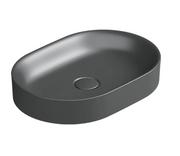 Umywalki - Catalano Horizon Umywalka nablatowa 50x35 cm czarny mat 150AHZNS - miniaturka - grafika 1